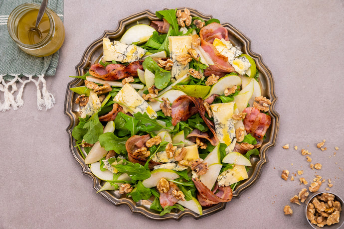 Rocket, Pear, Walnut, & Blue Cheese Salad